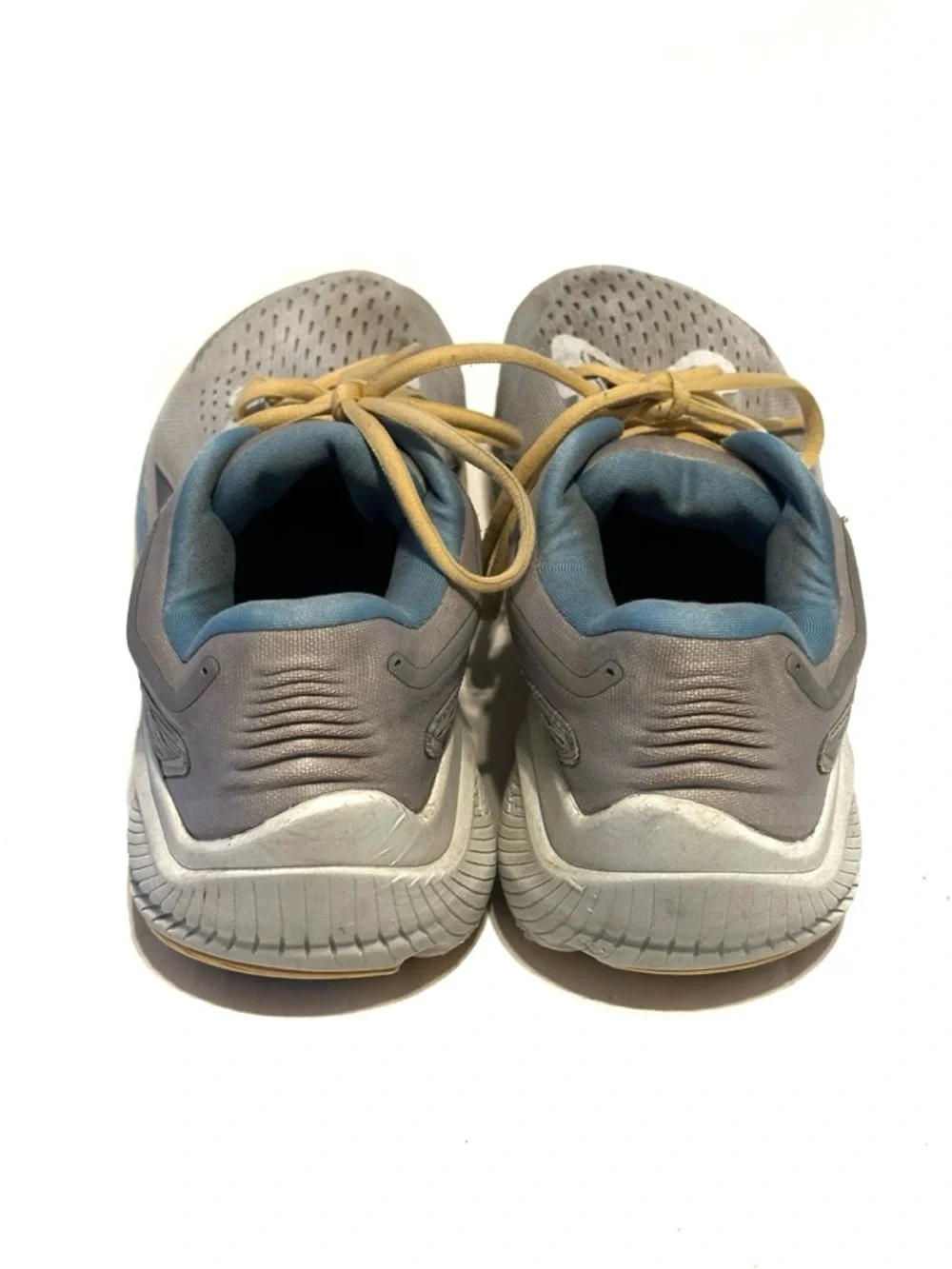 Altra Via Olympus Road Running Shoe in Light Gray and Blue